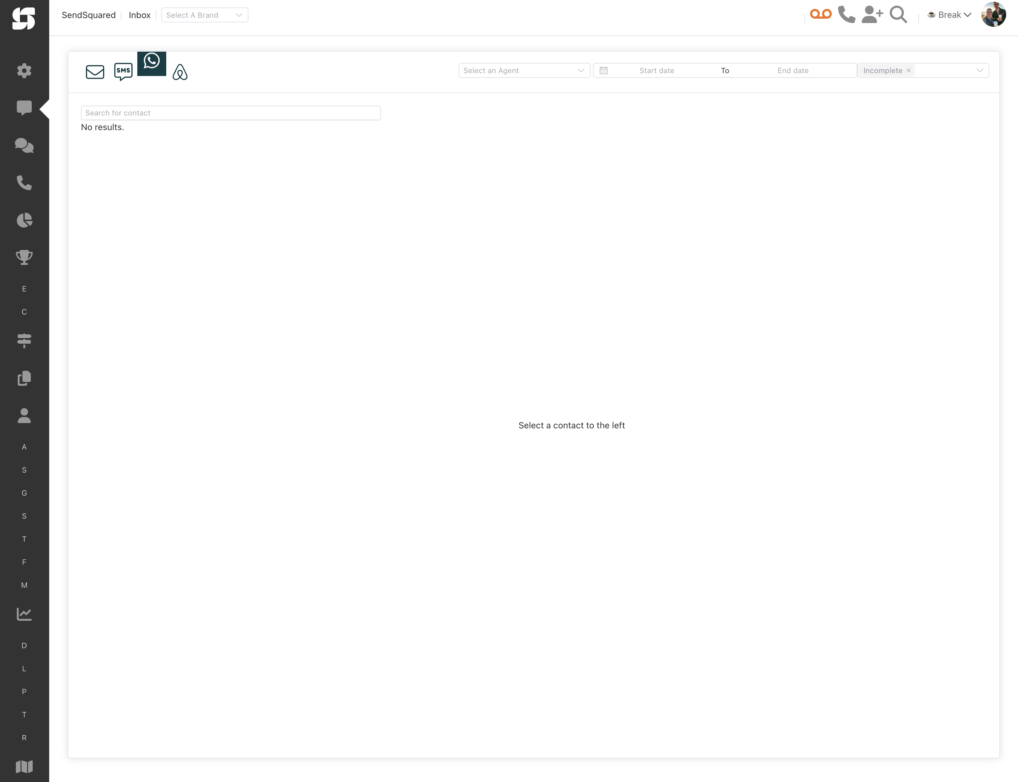 Email Inbox View