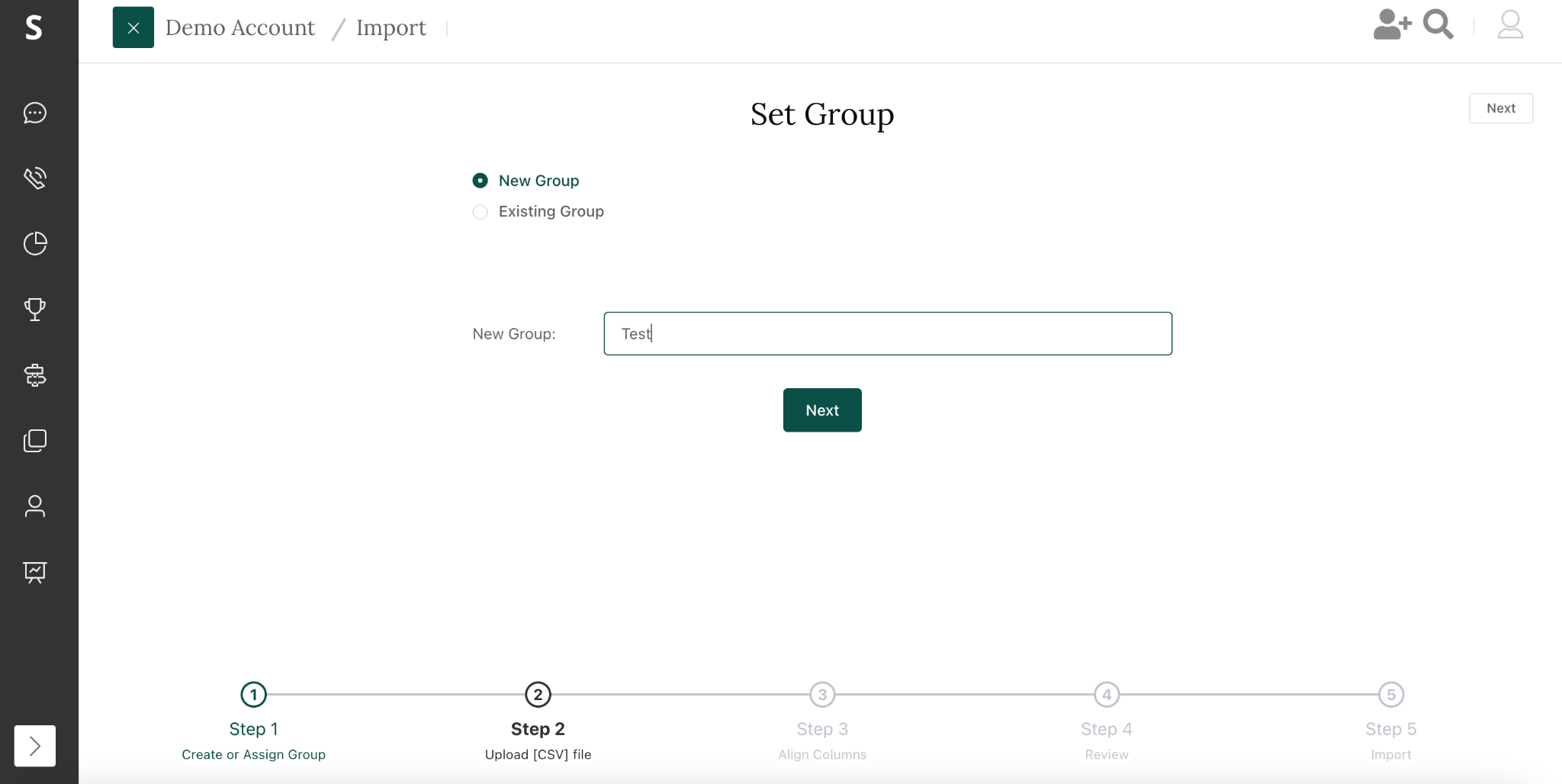 Select Group Type