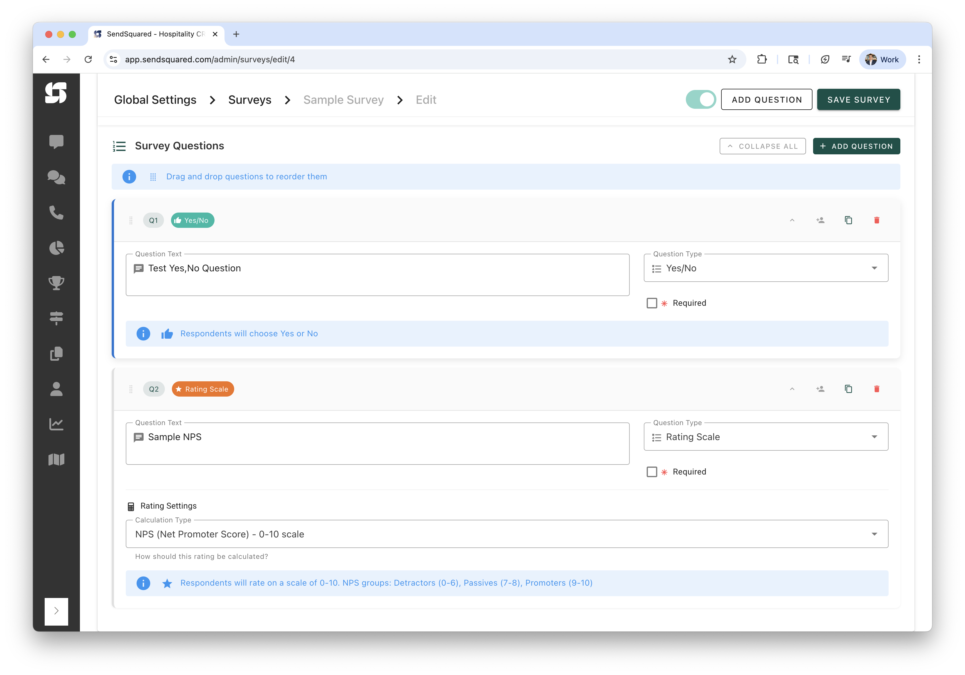 Survey Questions List